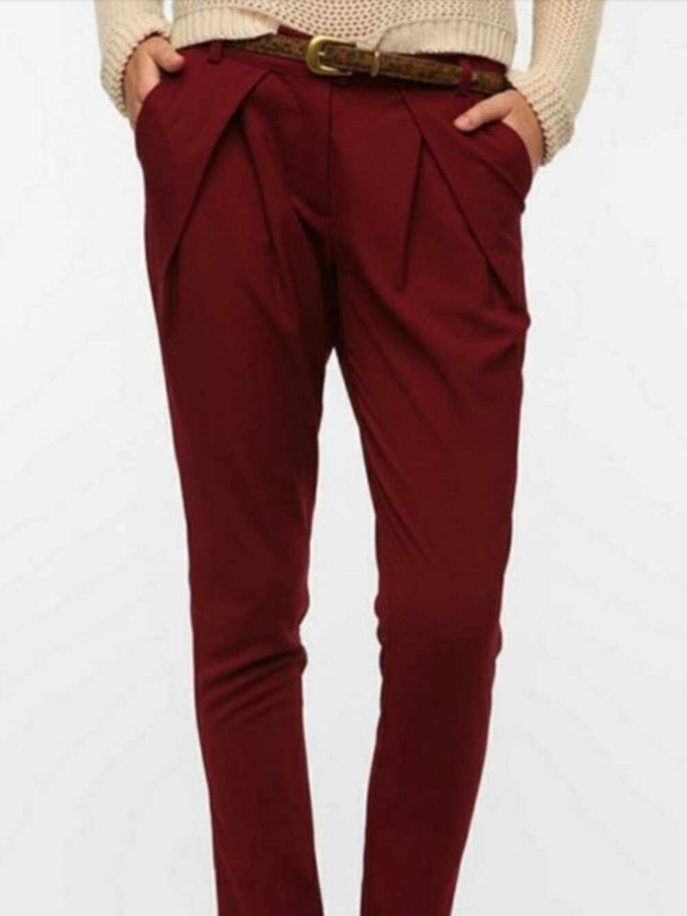 Urban Outfitters Sparkle & Fade Trousers Red Rogue